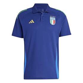 Adidas Italy 23/24 Short Sleeve Polo Blå L