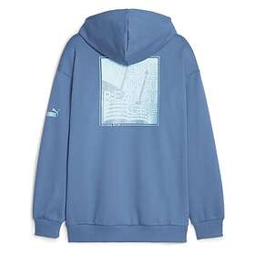 Puma Mcfc Football Culture Hoodie Blå XL Man