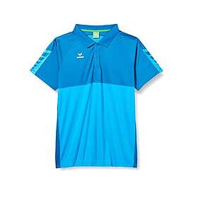 Erima Six Wings Short Sleeve Polo Blå M Man