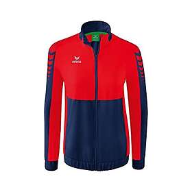 Erima Six Wings Presentation Full Zip Sweatshirt Röd 44 Kvinna