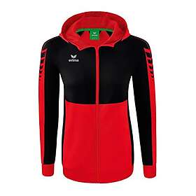 Erima Six Wings Training Full Zip Sweatshirt Röd 34 Kvinna