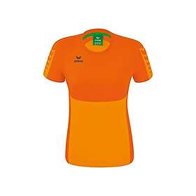 Erima Six Wings Short Sleeve T-shirt Orange 36 Kvinna