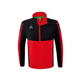 Erima Six Wings Detachable Full Zip Sweatshirt Röd,Svart S Man