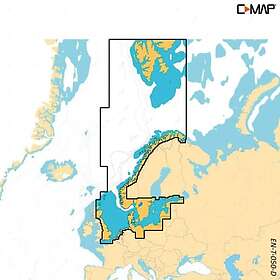 C-Map North&central Europe Discover Card Blå