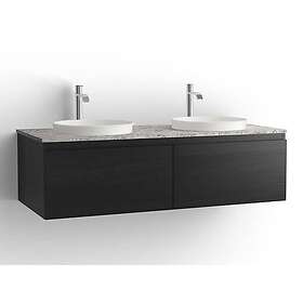 Vedum Tvättställsskåp Flow 1200 Dubbel med 2 Lådor FL KOM 1200D 2L SV ASK 84912123