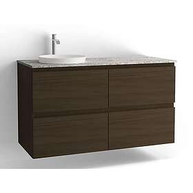 Vedum Tvättställsskåp Flow 1200 med 4 Lådor FL KOM 1200V/H 4L BR EK 84921120