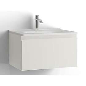 Vedum Tvättställsskåp Flow 600x413 med 1 Låda FL KOM 600 D413 NP1L VIT 51200060