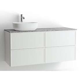 Vedum Tvättställsskåp Mezzo 1200 med 4 Lådor MEZ KOM 1200V/H THEA VIT P 66181010P