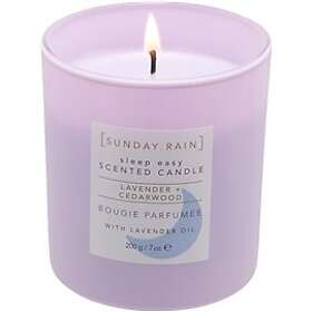 Sunday Rain Sleep Easy Scented Candle Lavender & Cedarwood 200g