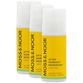 Moss & Noor After Workout Deodorant Light Mint 3 pack 180ml