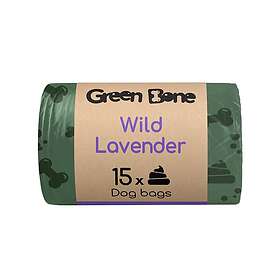 Green Bone Bajspåsar Wild Lavender flerpack