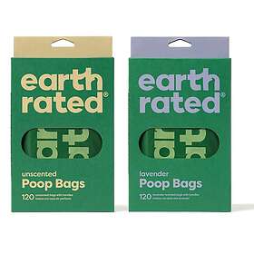 Earth Rated Bajspåsar Handtag 120-pack (Oparfymerad)