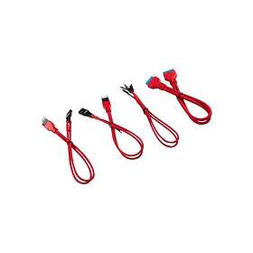 Corsair Premium Sleeved I/O Cable Extension Kit Red