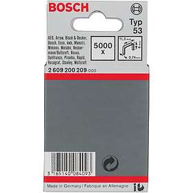 Bosch Häftklammer 2609200209; 11,4x6,0 mm; 5000 st.; typ 53