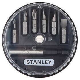 Stanley Bitssats för skruvmejsel 1-68-738; 7 st. Magnethållare