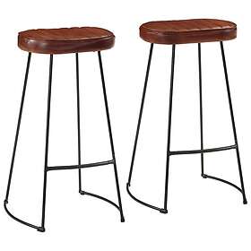vidaXL Barstolar 2 st mörkbrun 44x37,5x78 cm 358921