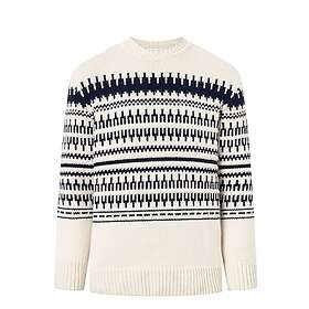 KnowledgeCotton Apparel Knitted Pattern Crew Neck (Herr)