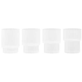 Ferm Living Ripple Glas 4-pack 6 cl, Frosted