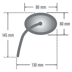 Shin Yo 301-076 Rearview Mirror Set Silver