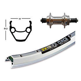 Exal Winora Zx 19 Qr Mtb Rear Wheel Silver 8,5 x 100 mm Shimano/Sram HG