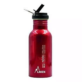 Laken Basic Alu Flow Cap 600ml, röd LKNBAF60-R