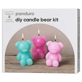 Panduro Hobby Diy-kit candle bear – gjut ca 13 bedårande ljus i form av nallebjörnar, höjd 6,5 cm