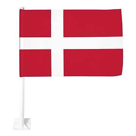 Bilflaggor Danska Flaggan 2-pack