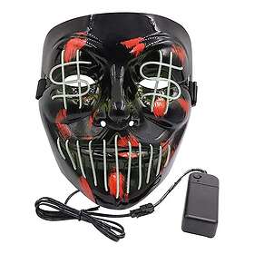 El Wire Purge Dollarsign LED Mask Vit