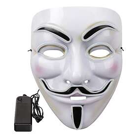 EL Wire V For Vendetta LED Mask Vit