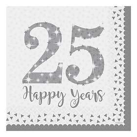 Servetter 25 Happy Years 16-pack