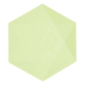 Tallrikar Hexagonala Vert Decor Grön Stora
