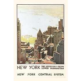 Vintage Journal Manhattan Travel Poster