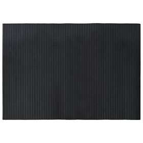 vidaXL Matta rektangulär svart 70x100 cm bambu 376738