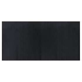 vidaXL Matta rektangulär svart 100x200 cm bambu 376804