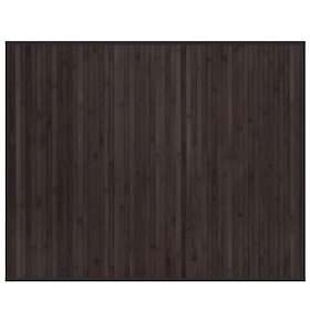 vidaXL Matta rektangulär mörkbrun 80x100 cm bambu 376905