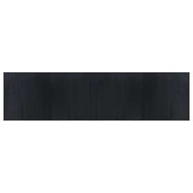 vidaXL Matta rektangulär svart 100x400 cm bambu 376954
