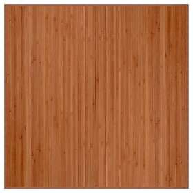 vidaXL Matta fyrkantig brun 100x100 cm bambu 376938