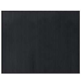 vidaXL Matta rektangulär svart 80x100 cm bambu 376900