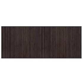 vidaXL Matta rektangulär mörkbrun 80x200 cm bambu 376911
