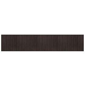vidaXL Matta rektangulär mörkbrun 80x400 cm bambu 376923