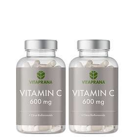 Vitaprana 2 x Vitamin C 600mg + Citrus Bioflavonoids 100 kaps