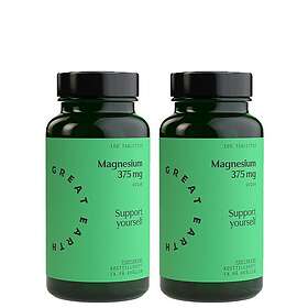 Great Earth 2 x Magnesium 375mg 100 tabletter
