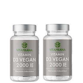 Vitaprana 2 X Vitamin D3 Vegan 2000 IE 110 kapslar