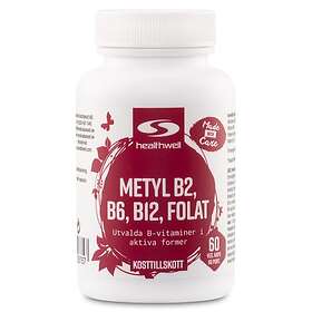 Healthwell Metyl B2, B6, B12, Folat 60 kaps