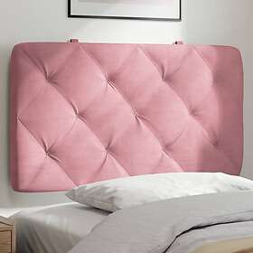 vidaXL Dyna till huvudgavel rosa 90 cm sammet 374713