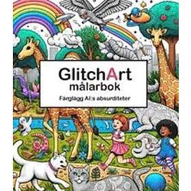 Jonas Frid: GlitchArt Målarbok färglägg AI:s absurditeter