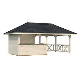 Palmako Stuga Bianca 16,6 m2 3 Set3 impregnerad transparent 110197 M2 SET3