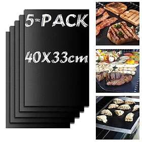 INF 5-Pack Grillmatta Ugnsmatta & Bakningsmatta Non Stick 40x33cm