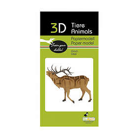 3D Papperspussel, Hjort