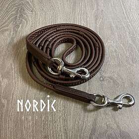 Nordic Horse Biothane Knottrig Tygel med stoppar Brun/Silver